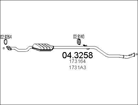 MTS 04.3258 - Katalizators ps1.lv