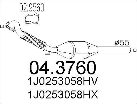 MTS 04.3760 - Katalizators ps1.lv