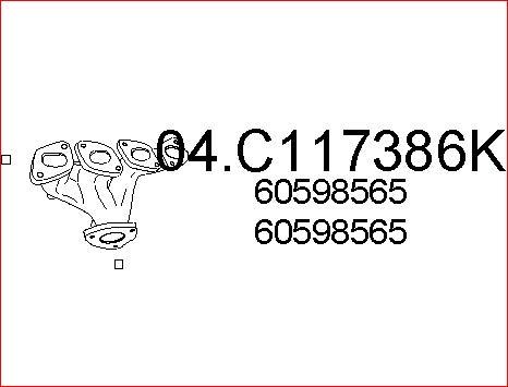 MTS 04.C117386K - Izplūdes caurule ps1.lv