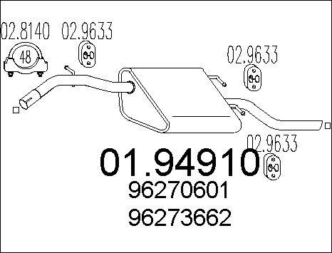 MTS 01.94910 - Izplūdes gāzu trokšņa slāpētājs (pēdējais) ps1.lv