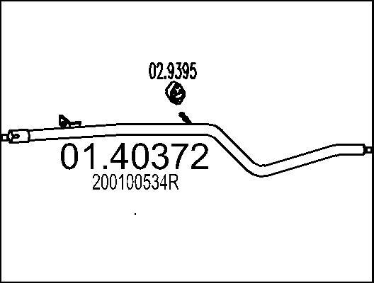 MTS 01.40372 - Izplūdes caurule ps1.lv