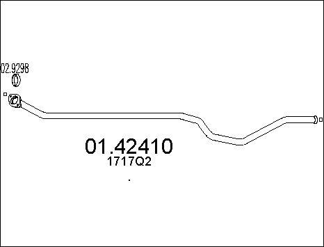 MTS 01.42410 - Izplūdes caurule ps1.lv