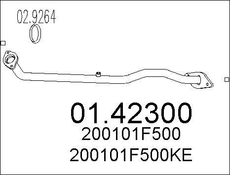 MTS 01.42300 - Izplūdes caurule ps1.lv