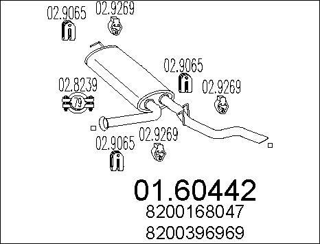 MTS 01.60442 - Izplūdes gāzu trokšņa slāpētājs (pēdējais) ps1.lv