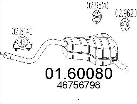 MTS 01.60080 - Izplūdes gāzu trokšņa slāpētājs (pēdējais) ps1.lv