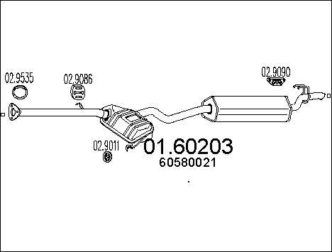 MTS 01.60203 - Izplūdes gāzu trokšņa slāpētājs (pēdējais) ps1.lv