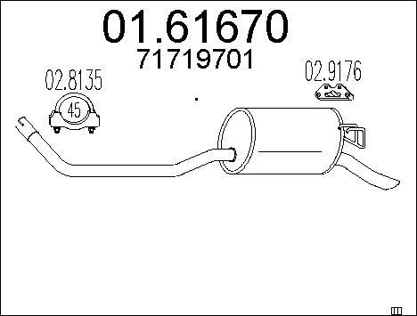 MTS 01.61670 - Izplūdes gāzu trokšņa slāpētājs (pēdējais) ps1.lv