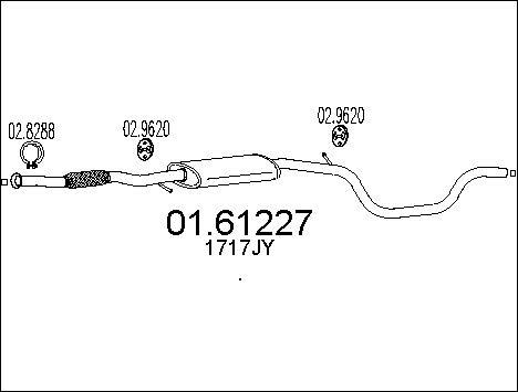 MTS 01.61227 - Izplūdes gāzu trokšņa slāpētājs (pēdējais) ps1.lv