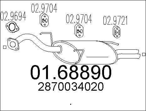 MTS 01.68890 - Izplūdes gāzu trokšņa slāpētājs (pēdējais) ps1.lv