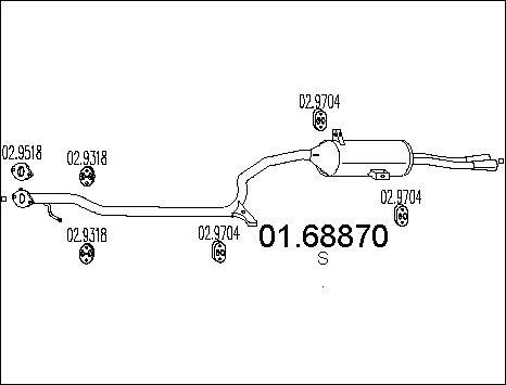 MTS 01.68870 - Izplūdes gāzu trokšņa slāpētājs (pēdējais) ps1.lv