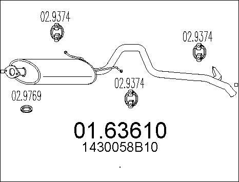 MTS 01.63610 - Izplūdes gāzu trokšņa slāpētājs (pēdējais) ps1.lv