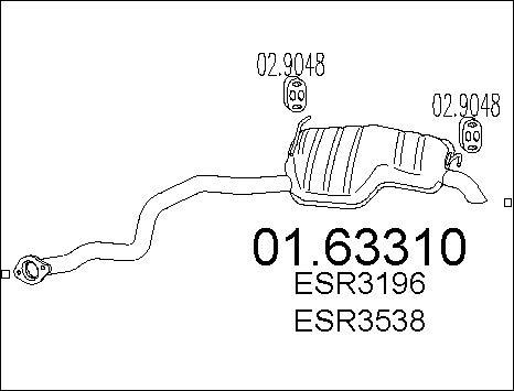 MTS 01.63310 - Izplūdes gāzu trokšņa slāpētājs (pēdējais) ps1.lv