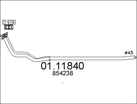 MTS 01.11840 - Izplūdes caurule ps1.lv