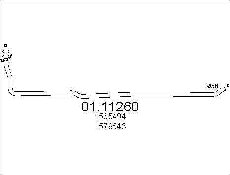 MTS 01.11260 - Izplūdes caurule ps1.lv