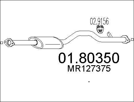 MTS 01.80350 - Vidējais izpl. gāzu trokšņa slāpētājs ps1.lv