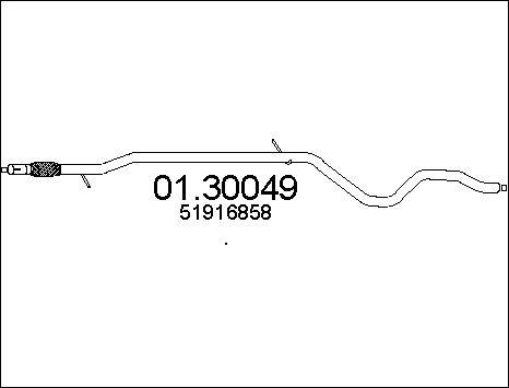 MTS 01.30049 - Izplūdes gāzu priekšslāpētājs ps1.lv