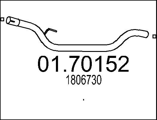 MTS 01.70163 - Izplūdes caurule ps1.lv