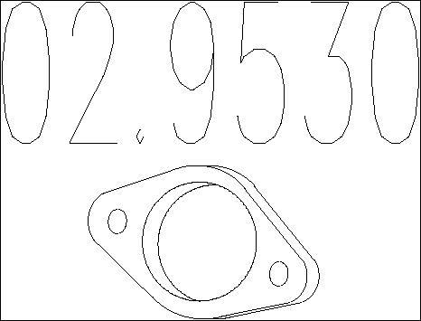 MTS 02.9530 - Blīve, Izplūdes caurule ps1.lv