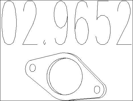 MTS 02.9652 - Blīve, Izplūdes caurule ps1.lv