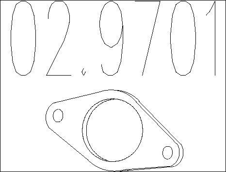 MTS 02.9701 - Blīve, Izplūdes caurule ps1.lv