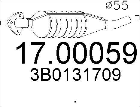 MTS 17.00059 - Nosēdumu / Daļiņu filtrs, Izplūdes gāzu sistēma ps1.lv