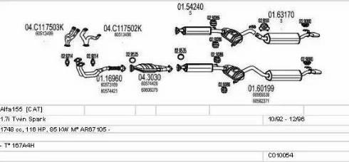 MTS C010054000321 - Izplūdes gāzu sistēma ps1.lv