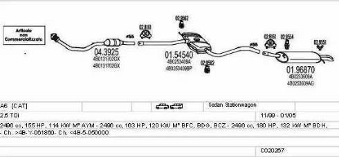 MTS C020267000642 - Izplūdes gāzu sistēma ps1.lv