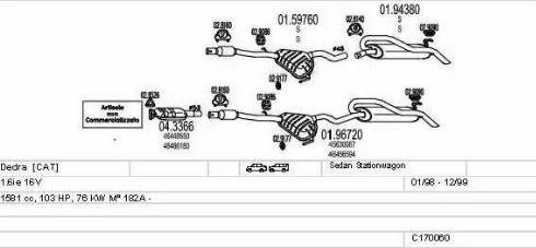 MTS C170060009678 - Izplūdes gāzu sistēma ps1.lv