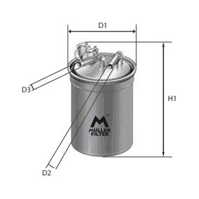 Muller Filter FN1505 - Degvielas filtrs ps1.lv