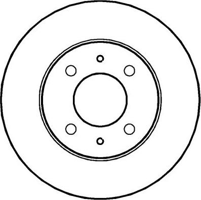 DJ Parts BD1246 - Bremžu diski ps1.lv