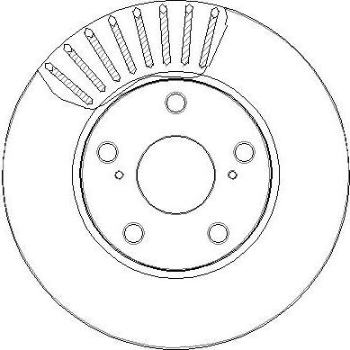 DJ Parts BD2540 - Bremžu diski ps1.lv