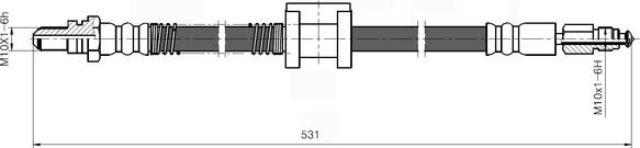 NATIONAL NBH6050 - Bremžu šļūtene ps1.lv