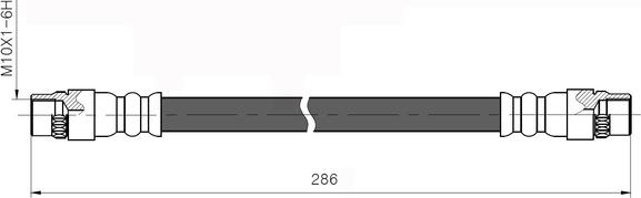 National NBH6011 - Bremžu šļūtene ps1.lv