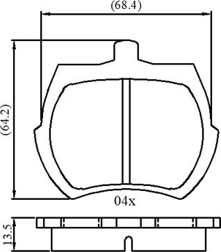 BENDIX 310596 - Bremžu uzliku kompl., Disku bremzes ps1.lv