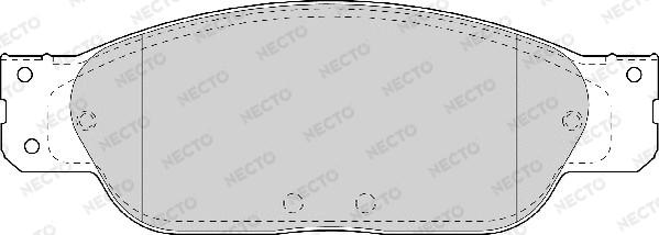 Necto FD6996A - Bremžu uzliku kompl., Disku bremzes ps1.lv