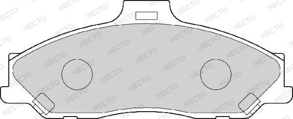 Necto FD6991A - Bremžu uzliku kompl., Disku bremzes ps1.lv