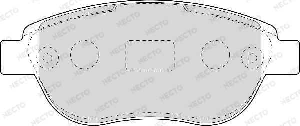 Necto FD6948A - Bremžu uzliku kompl., Disku bremzes ps1.lv