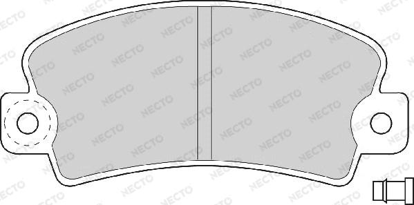 Necto FD692A - Bremžu uzliku kompl., Disku bremzes ps1.lv