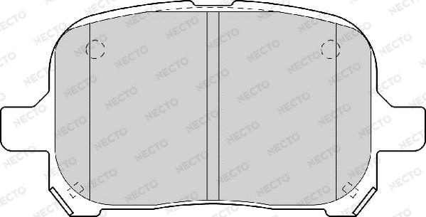 Necto FD6973A - Bremžu uzliku kompl., Disku bremzes ps1.lv