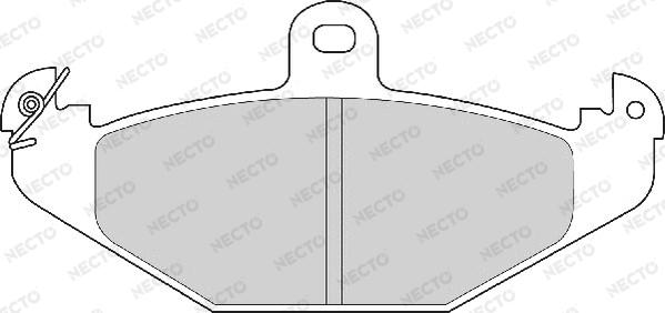 Necto FD6485A - Bremžu uzliku kompl., Disku bremzes ps1.lv