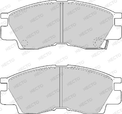 Necto FD6598A - Bremžu uzliku kompl., Disku bremzes ps1.lv