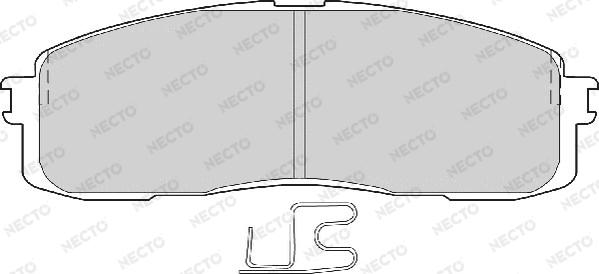 Necto FD6559A - Bremžu uzliku kompl., Disku bremzes ps1.lv