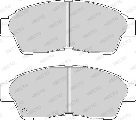 Necto FD6584A - Bremžu uzliku kompl., Disku bremzes ps1.lv