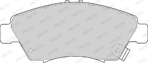 Necto FD6580A - Bremžu uzliku kompl., Disku bremzes ps1.lv