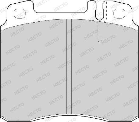 Necto FD6642A - Bremžu uzliku kompl., Disku bremzes ps1.lv