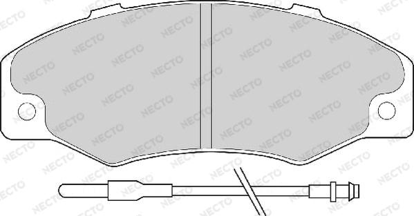 Necto FD6089A - Bremžu uzliku kompl., Disku bremzes ps1.lv