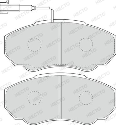 Necto FD6895V - Bremžu uzliku kompl., Disku bremzes ps1.lv