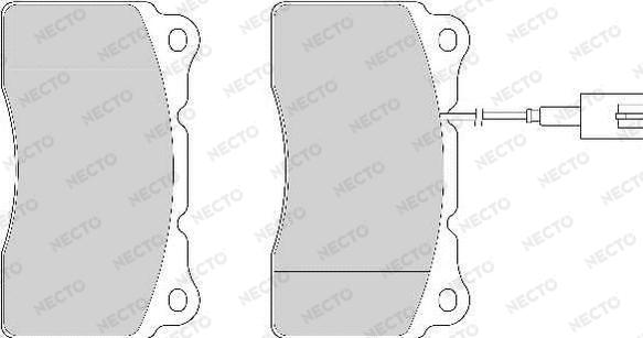 Necto FD6868A - Bremžu uzliku kompl., Disku bremzes ps1.lv