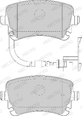 Necto FD6863A - Bremžu uzliku kompl., Disku bremzes ps1.lv