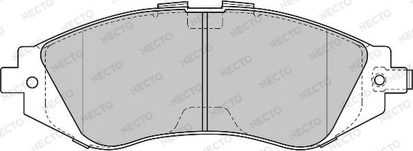 Necto FD6815A - Bremžu uzliku kompl., Disku bremzes ps1.lv